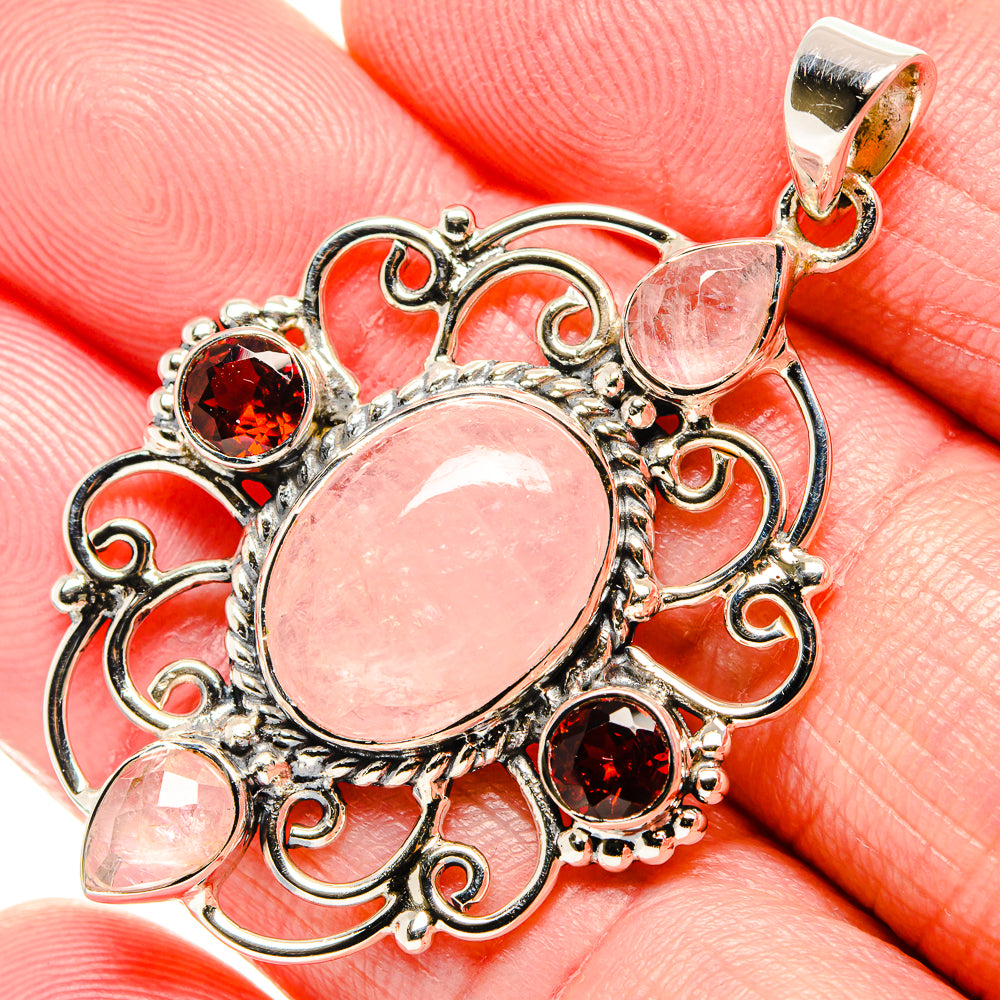 Morganite Pendants handcrafted by Ana Silver Co - PD34996