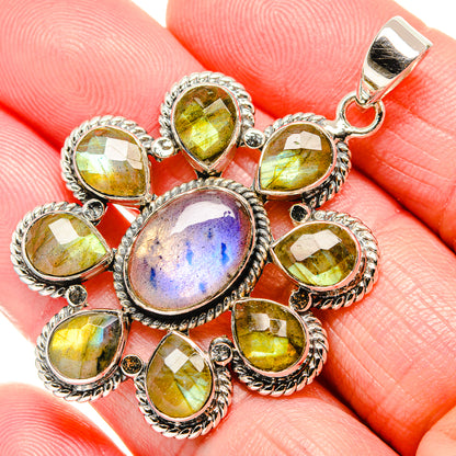 Labradorite Pendants handcrafted by Ana Silver Co - PD35000