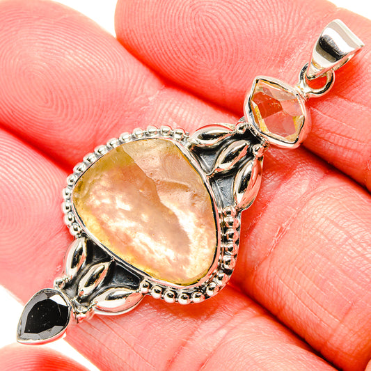 Citrine Pendants handcrafted by Ana Silver Co - PD35001