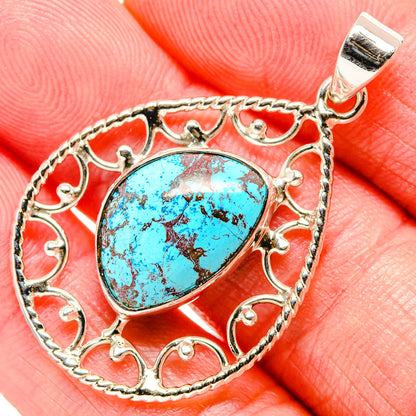 Tibetan Turquoise Pendants handcrafted by Ana Silver Co - PD35008