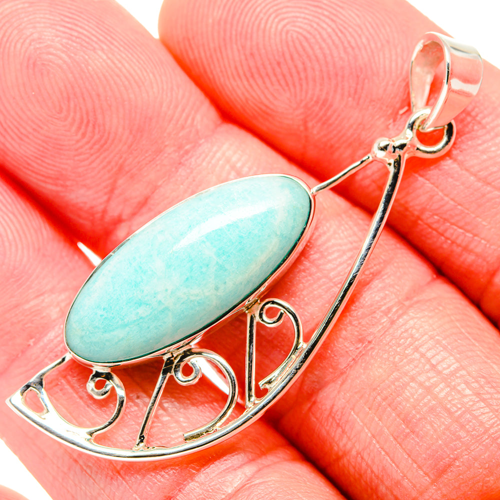 Amazonite Pendants handcrafted by Ana Silver Co - PD35009