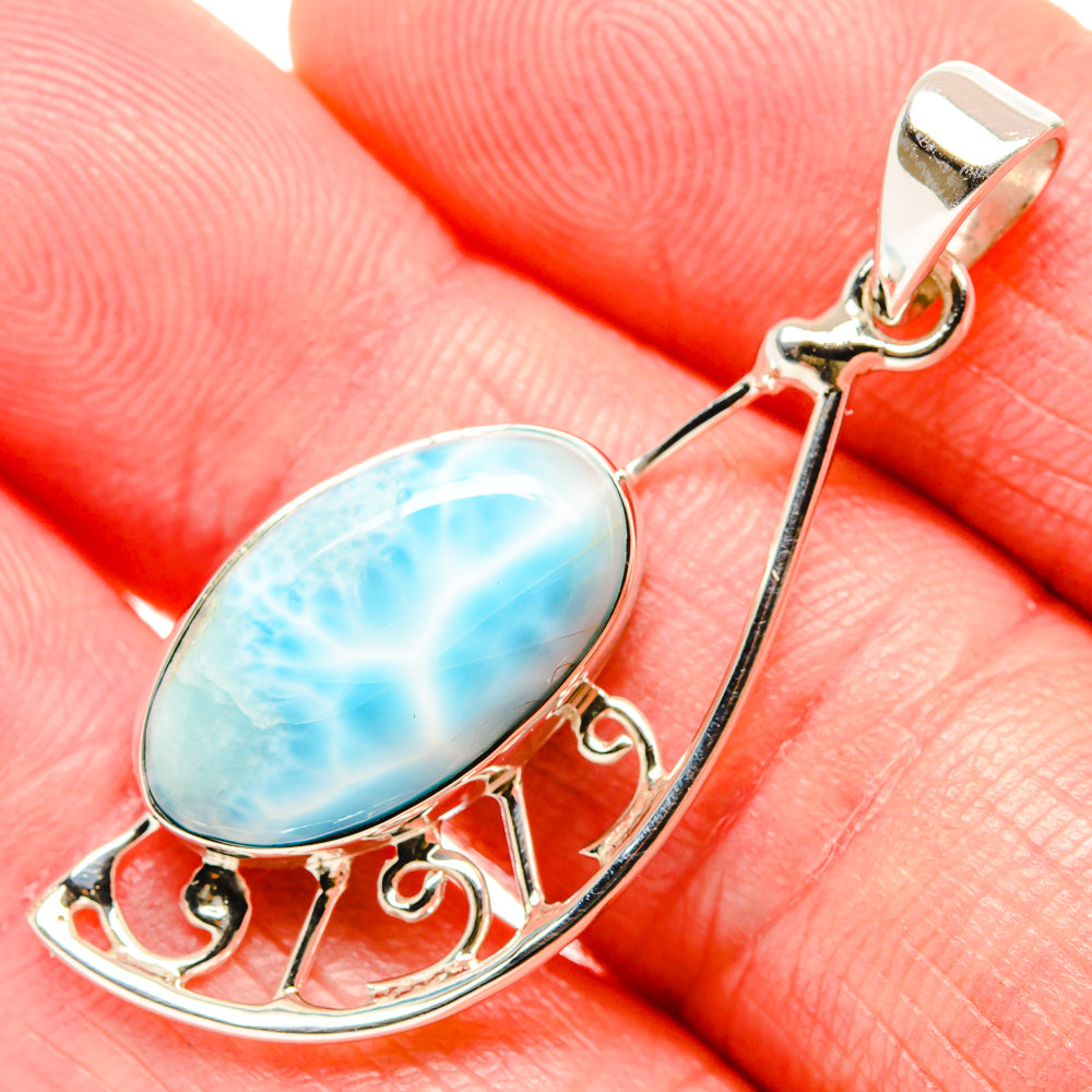 Larimar Pendants handcrafted by Ana Silver Co - PD35016