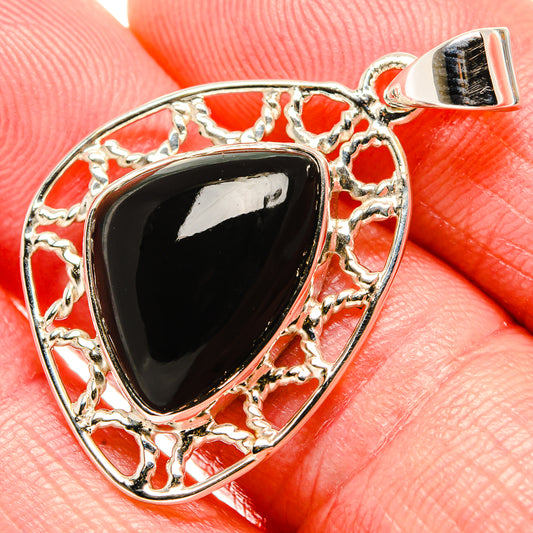Black Onyx Pendants handcrafted by Ana Silver Co - PD35017