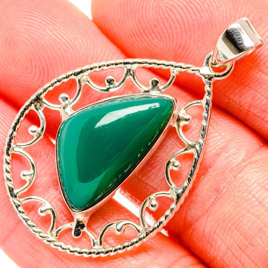 Chrysoprase Pendants handcrafted by Ana Silver Co - PD35026