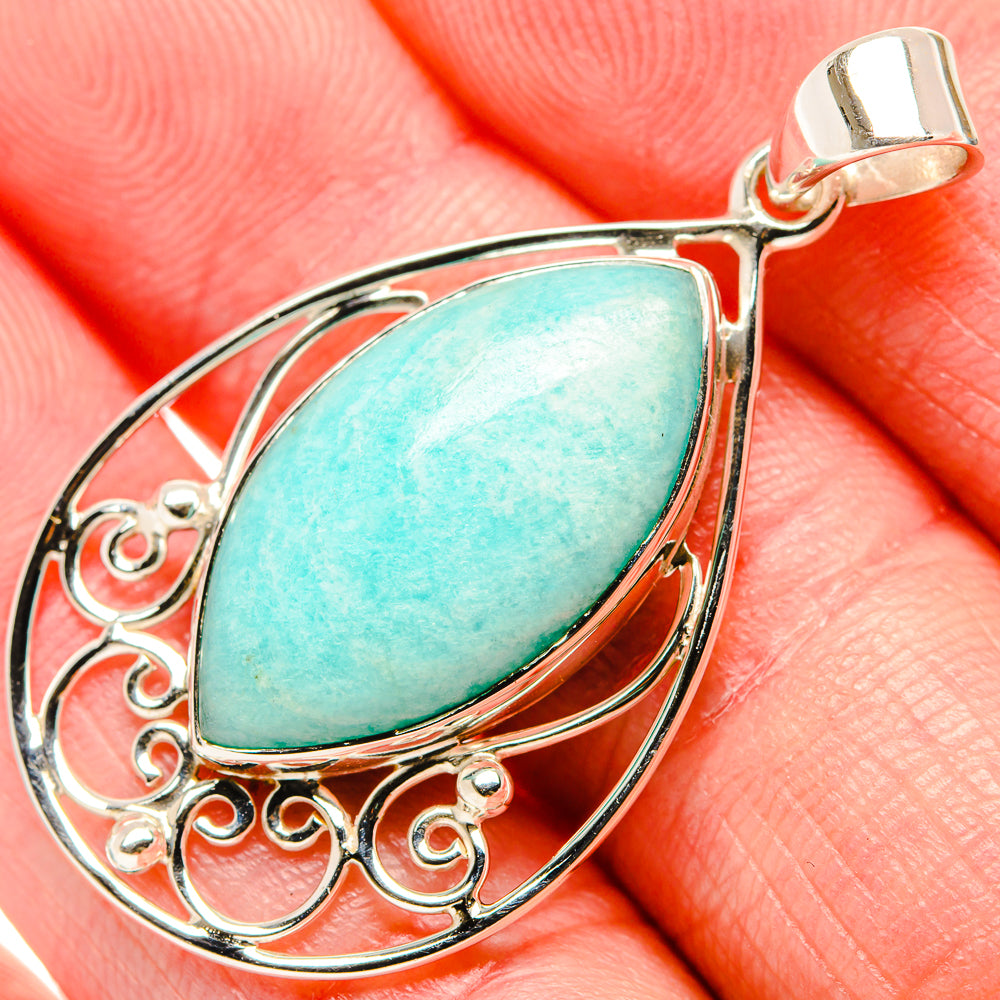 Amazonite Pendants handcrafted by Ana Silver Co - PD35029
