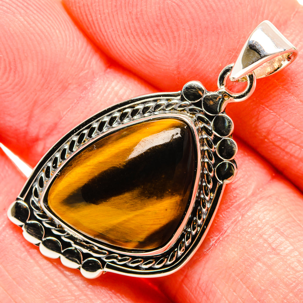 Tiger Eye Pendants handcrafted by Ana Silver Co - PD35031