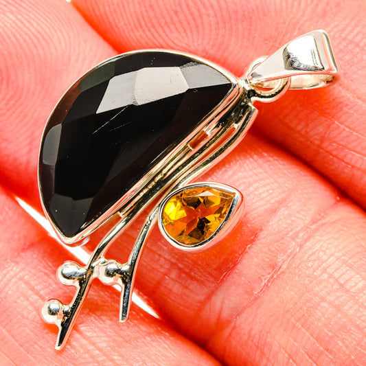 Black Onyx Pendants handcrafted by Ana Silver Co - PD35032