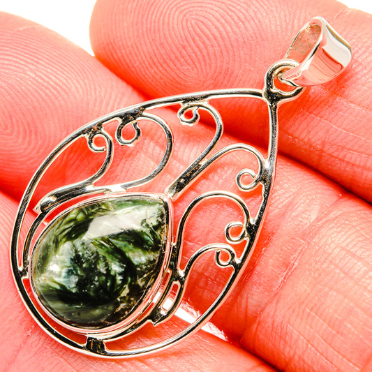 Seraphinite Pendants handcrafted by Ana Silver Co - PD35035