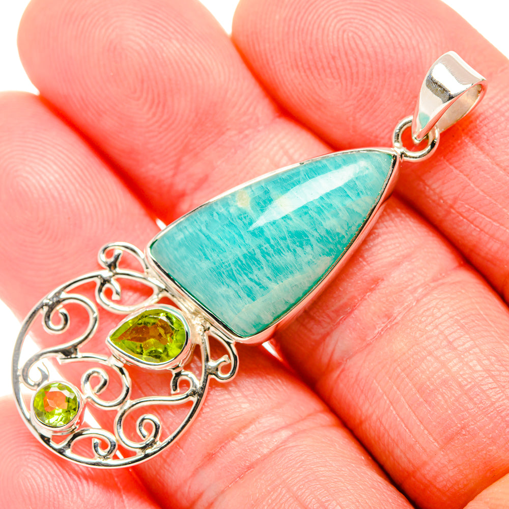 Amazonite Pendants handcrafted by Ana Silver Co - PD35037