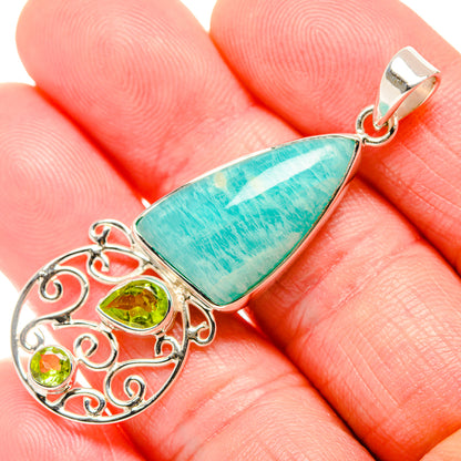 Amazonite Pendants handcrafted by Ana Silver Co - PD35037