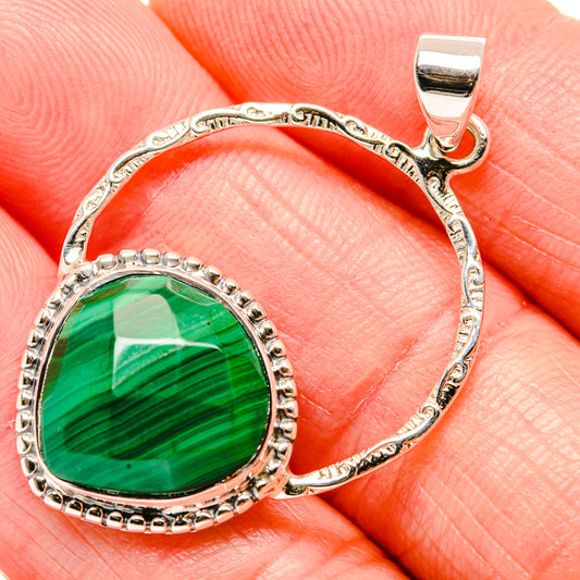 Malachite Pendants handcrafted by Ana Silver Co - PD35053