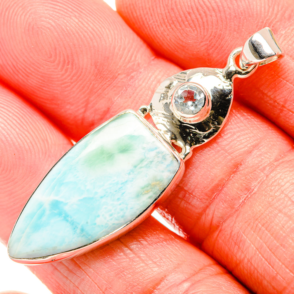 Larimar Pendants handcrafted by Ana Silver Co - PD35054