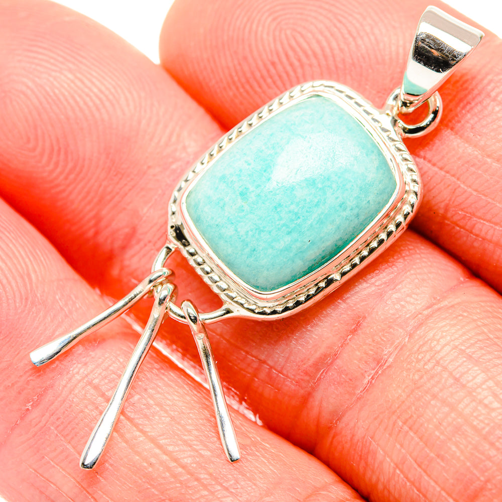 Amazonite Pendants handcrafted by Ana Silver Co - PD35055