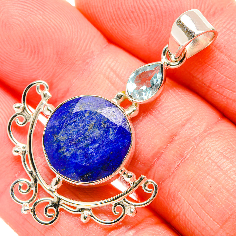 Lapis Lazuli Pendants handcrafted by Ana Silver Co - PD35058