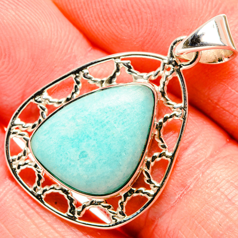 Amazonite Pendants handcrafted by Ana Silver Co - PD35061