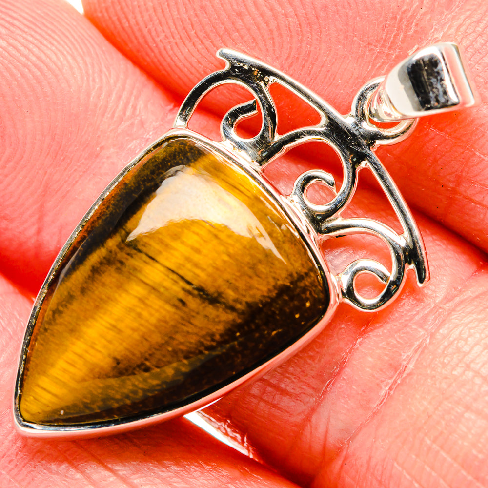 Tiger Eye Pendants handcrafted by Ana Silver Co - PD35065