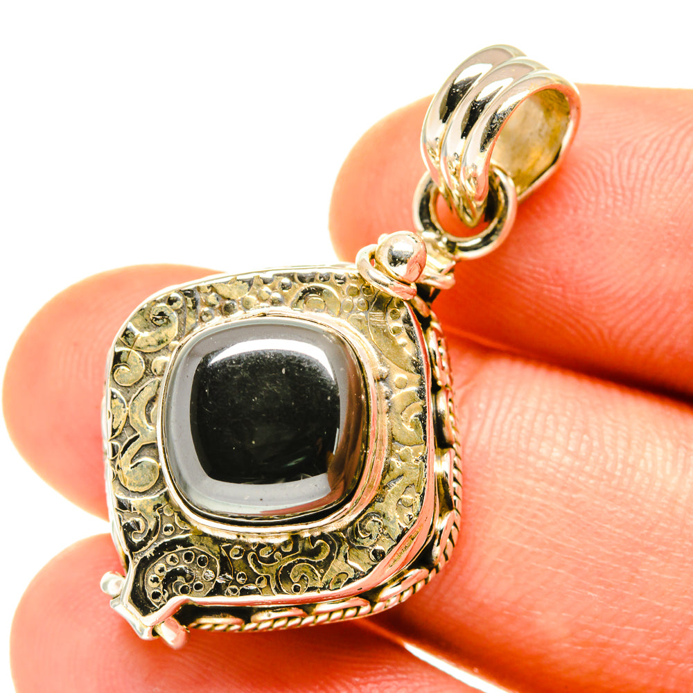 Hematite Pendants handcrafted by Ana Silver Co - PD3507