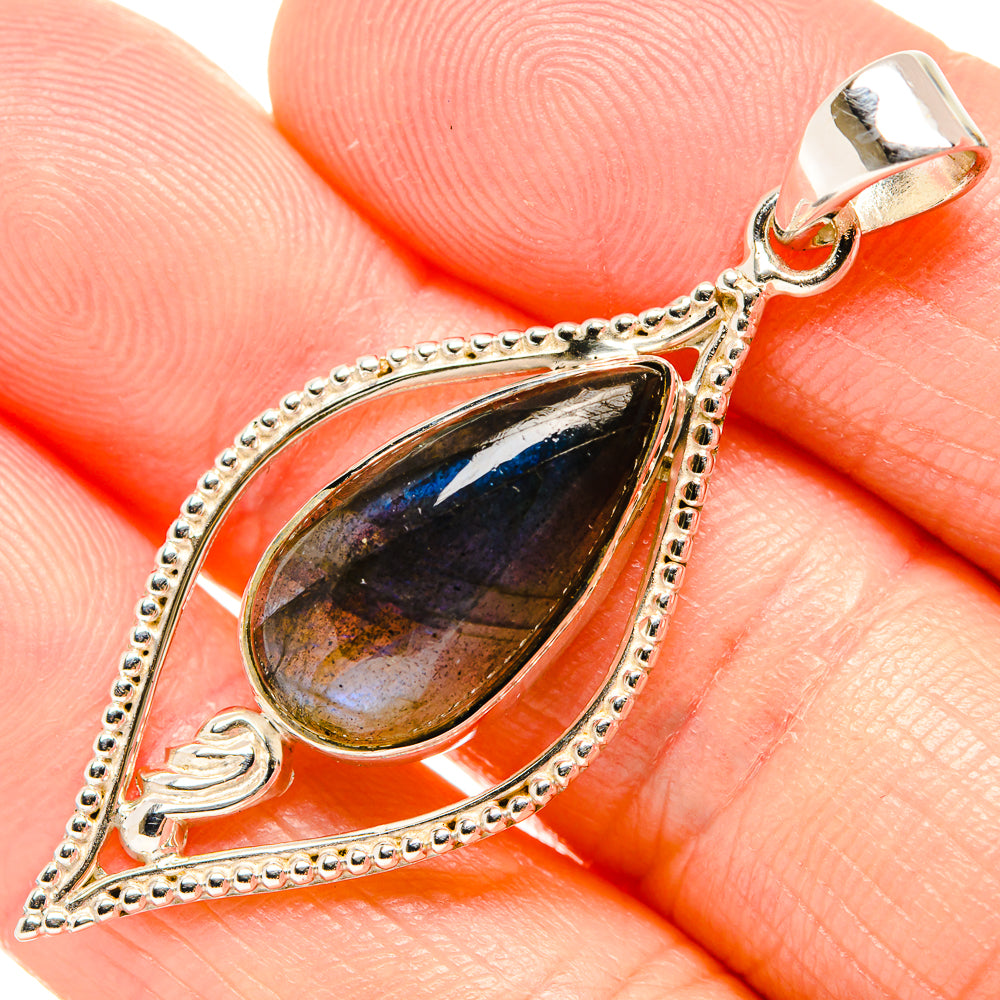 Labradorite Pendants handcrafted by Ana Silver Co - PD35076