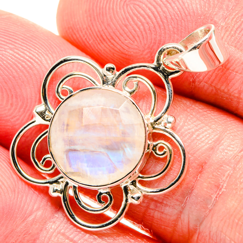 Rainbow Moonstone Pendants handcrafted by Ana Silver Co - PD35082