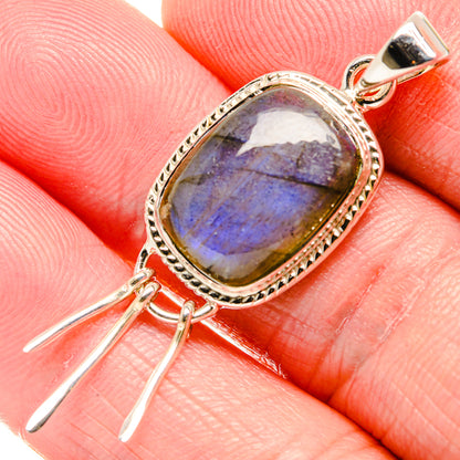 Labradorite Pendants handcrafted by Ana Silver Co - PD35083