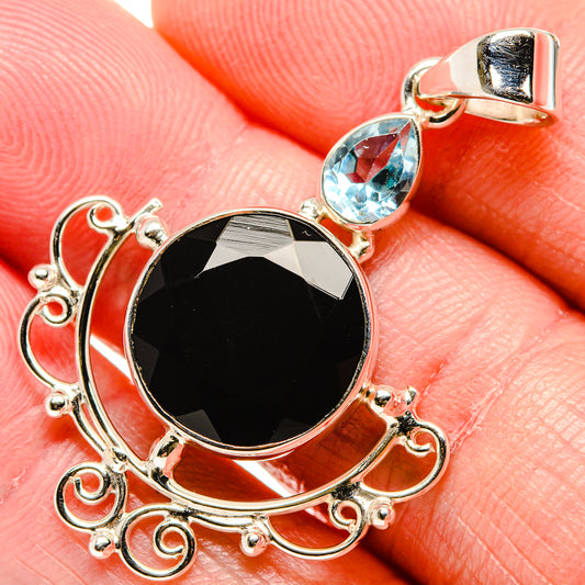 Black Onyx Pendants handcrafted by Ana Silver Co - PD35085