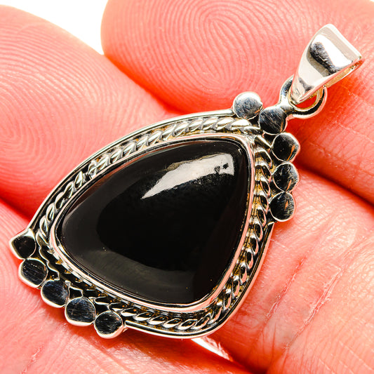 Black Onyx Pendants handcrafted by Ana Silver Co - PD35087