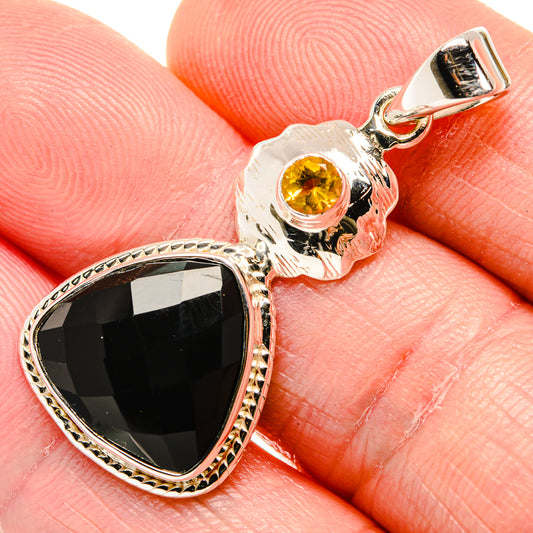 Black Onyx Pendants handcrafted by Ana Silver Co - PD35109