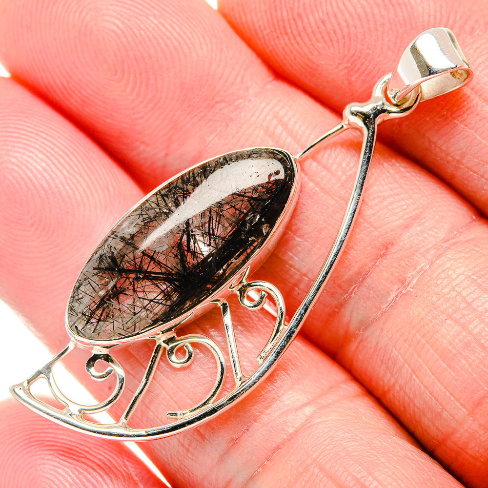 Tourmalinated Quartz Pendants handcrafted by Ana Silver Co - PD35113
