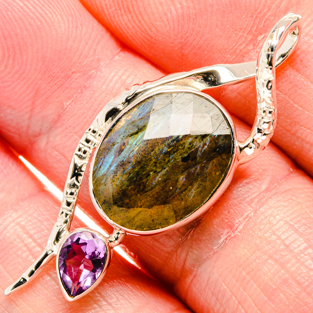 Labradorite Pendants handcrafted by Ana Silver Co - PD35114