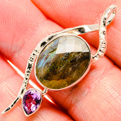 Labradorite Pendants handcrafted by Ana Silver Co - PD35114