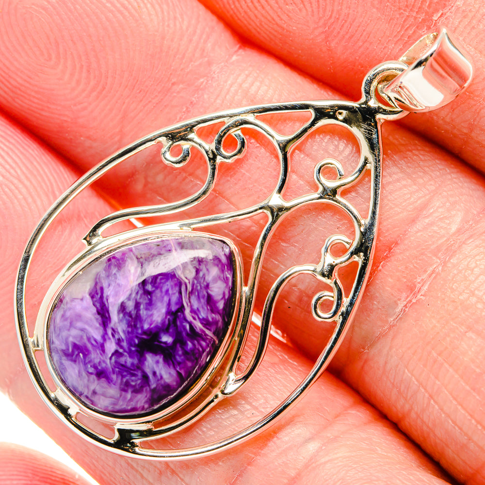 Charoite Pendants handcrafted by Ana Silver Co - PD35117