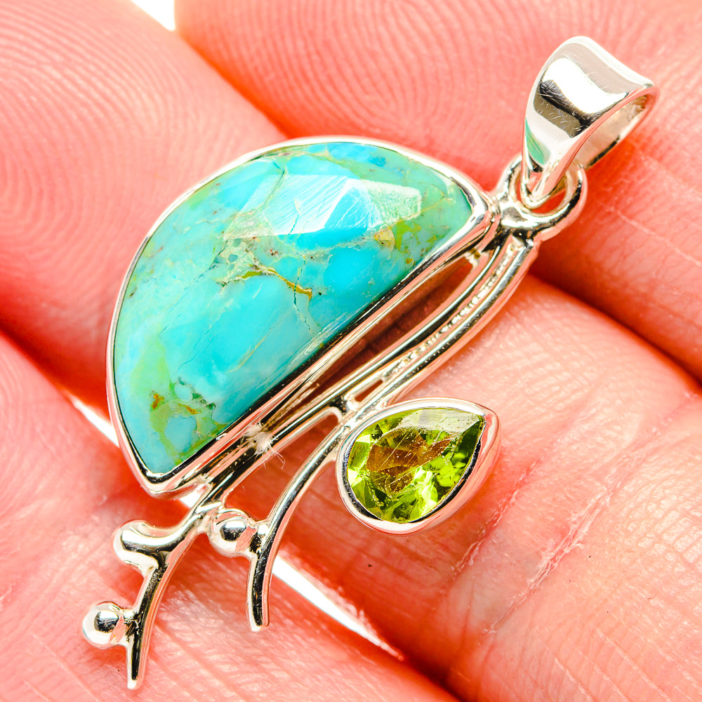 Chrysocolla Pendants handcrafted by Ana Silver Co - PD35119