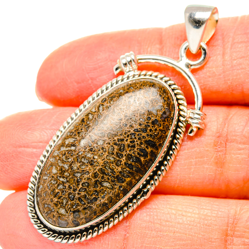Dinosaur Bone Pendants handcrafted by Ana Silver Co - PD35126