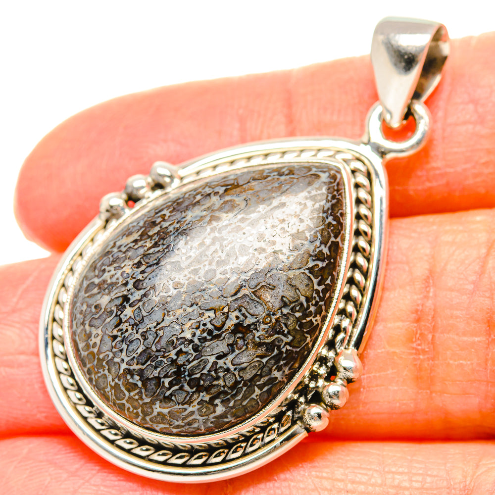 Dinosaur Bone Pendants handcrafted by Ana Silver Co - PD35128