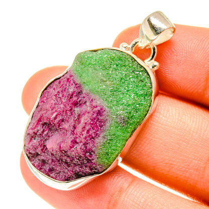 Ruby Zoisite Pendants handcrafted by Ana Silver Co - PD3513