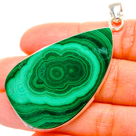 Malachite Pendants handcrafted by Ana Silver Co - PD35131