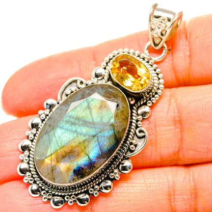 Labradorite Pendants handcrafted by Ana Silver Co - PD35138