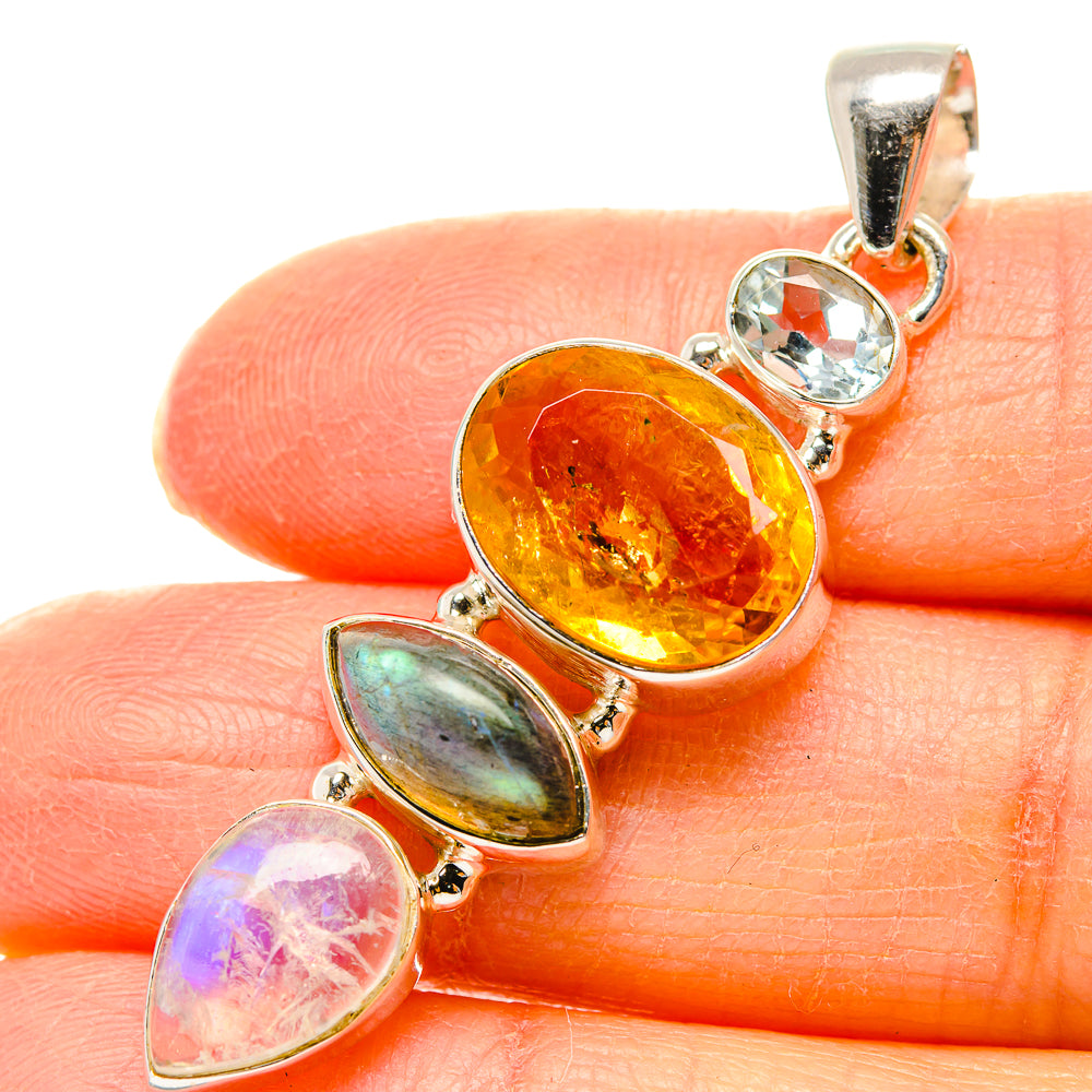 Citrine Pendants handcrafted by Ana Silver Co - PD35140