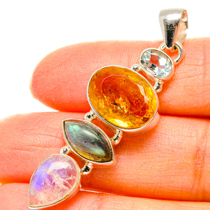 Citrine Pendants handcrafted by Ana Silver Co - PD35140