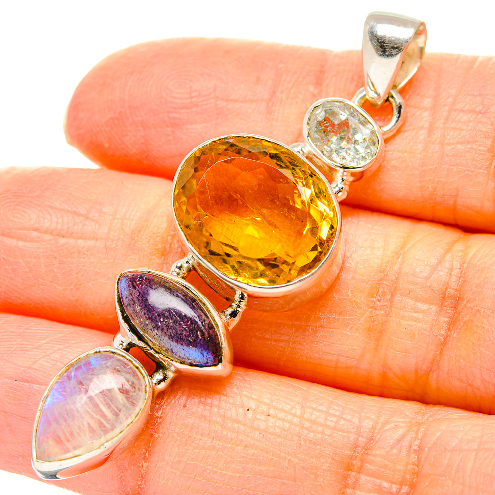 Citrine Pendants handcrafted by Ana Silver Co - PD35149