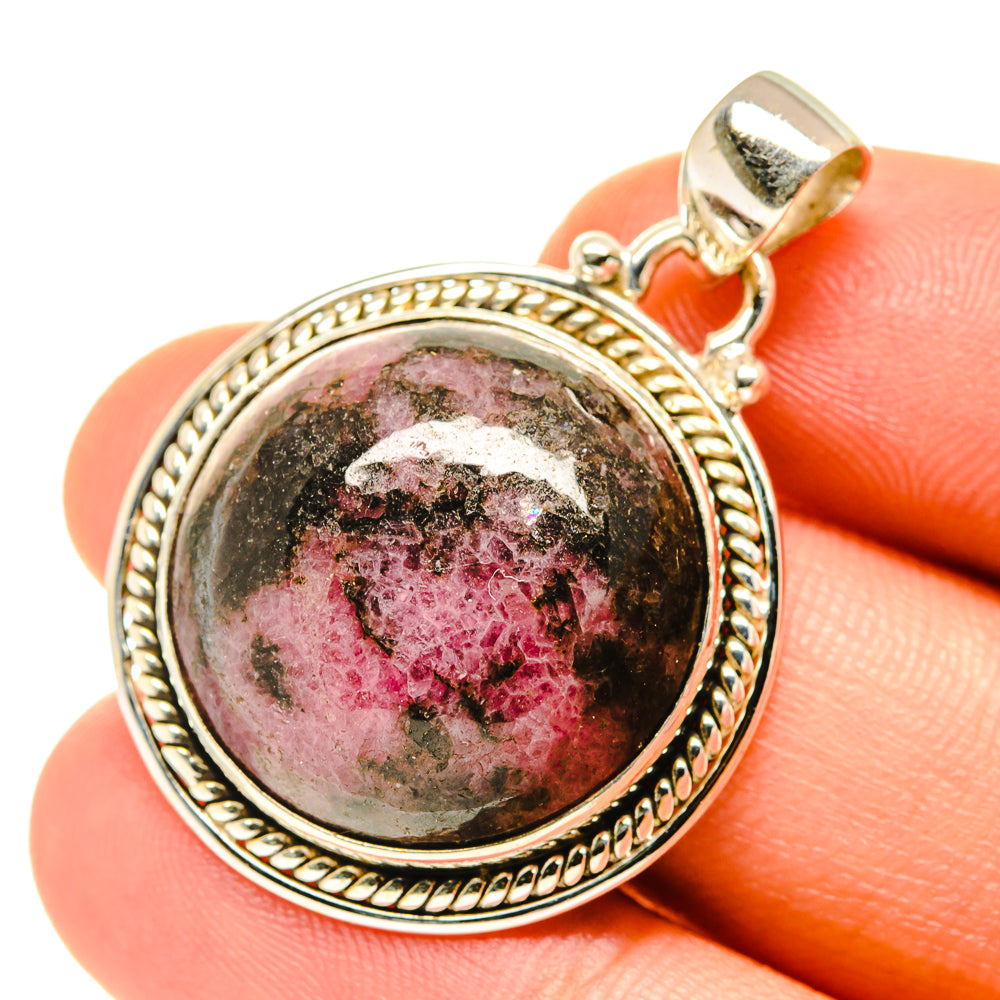 Rhodonite Pendants handcrafted by Ana Silver Co - PD3515