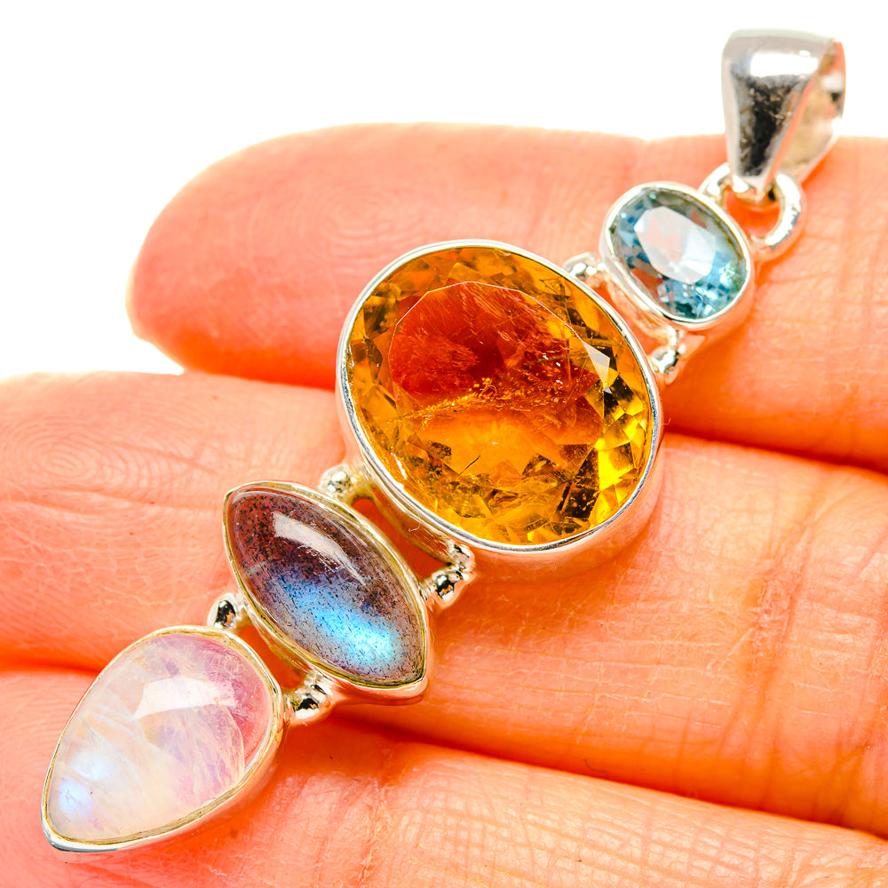 Citrine Pendants handcrafted by Ana Silver Co - PD35153