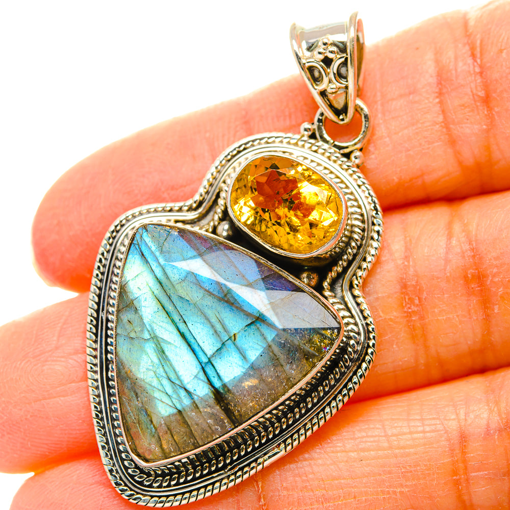 Labradorite Pendants handcrafted by Ana Silver Co - PD35156