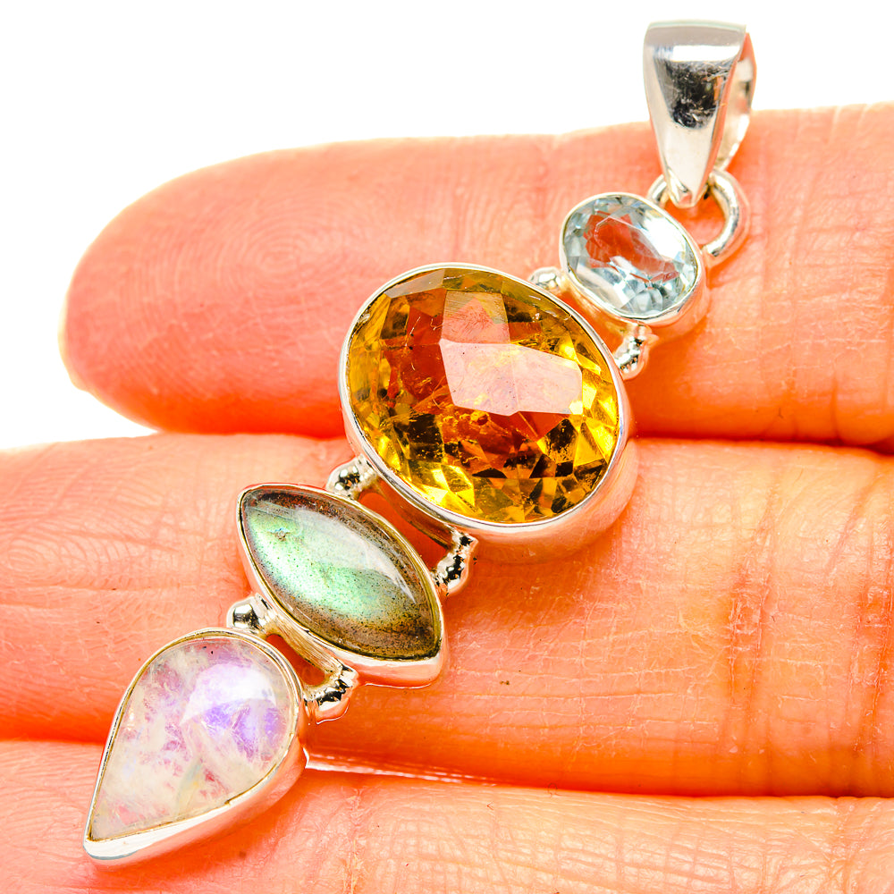 Citrine Pendants handcrafted by Ana Silver Co - PD35159