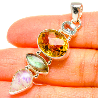 Citrine Pendants handcrafted by Ana Silver Co - PD35159