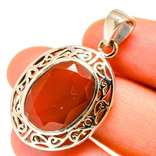 Red Onyx Pendants handcrafted by Ana Silver Co - PD3516
