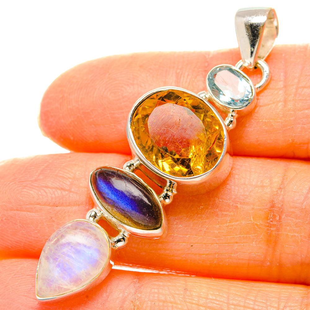 Citrine Pendants handcrafted by Ana Silver Co - PD35165