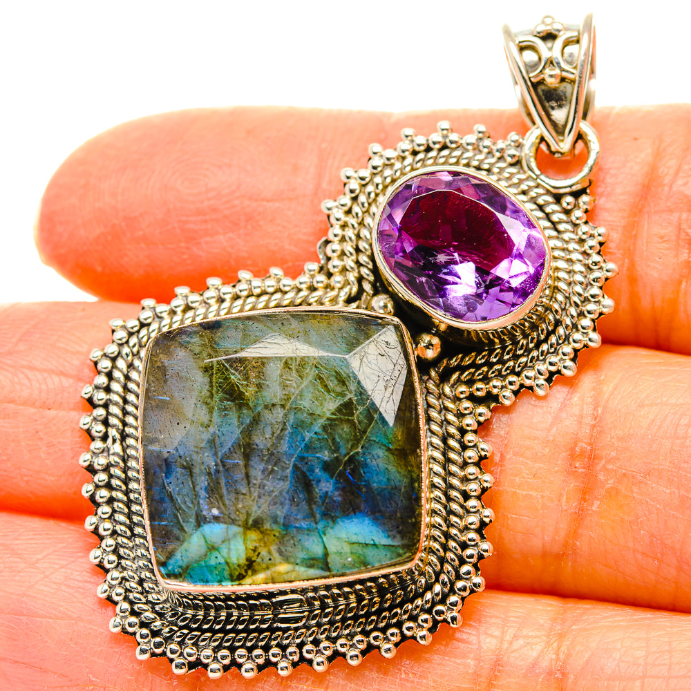 Labradorite Pendants handcrafted by Ana Silver Co - PD35166