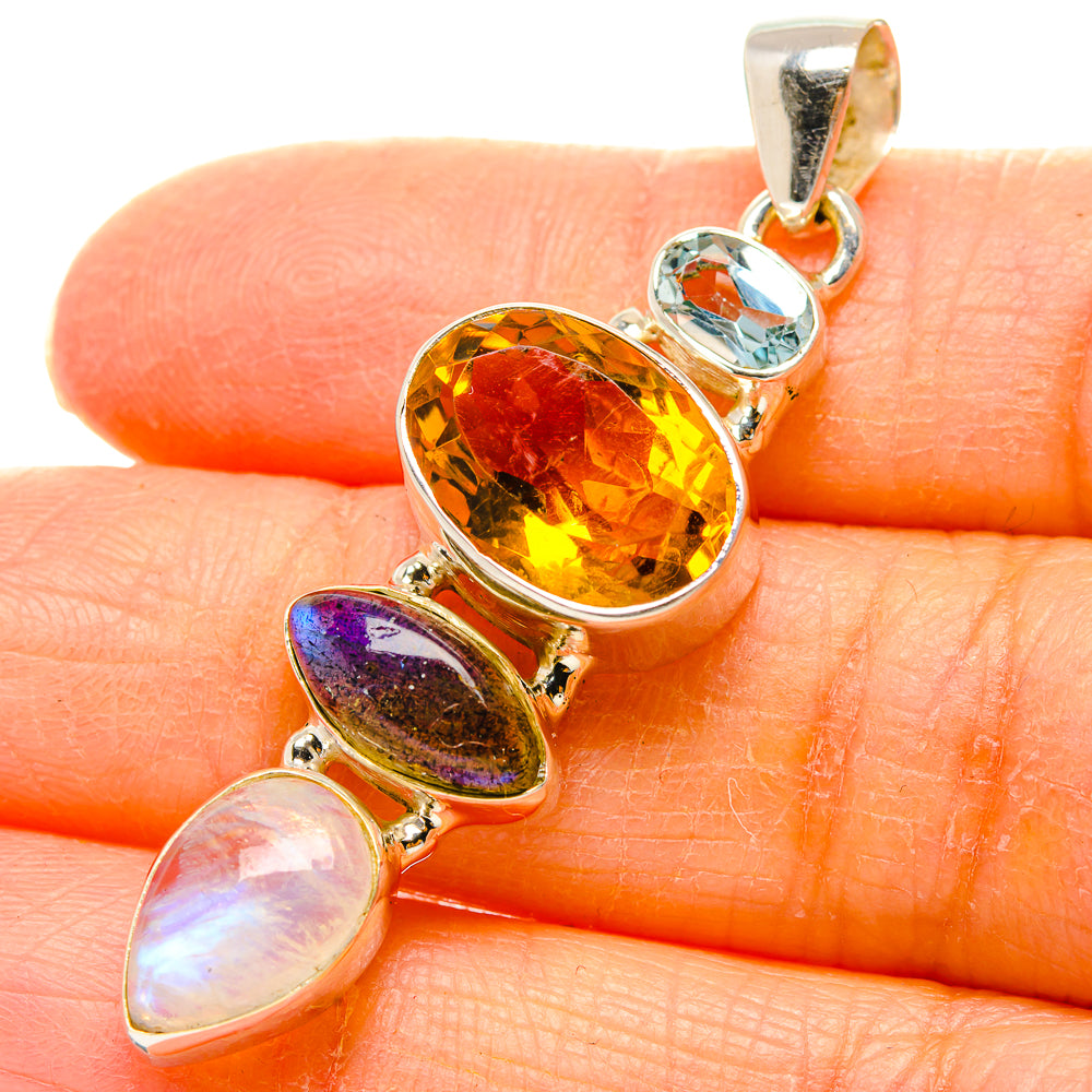 Citrine Pendants handcrafted by Ana Silver Co - PD35168