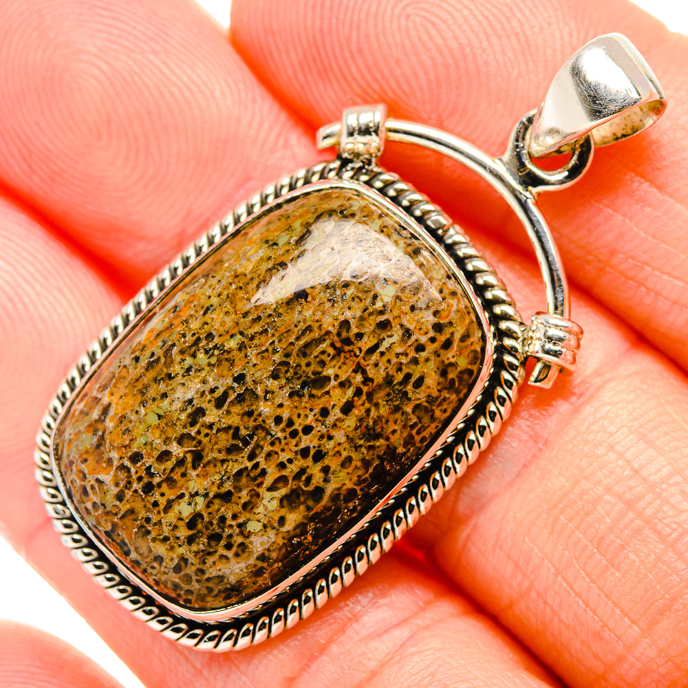 Dinosaur Bone Pendants handcrafted by Ana Silver Co - PD35170